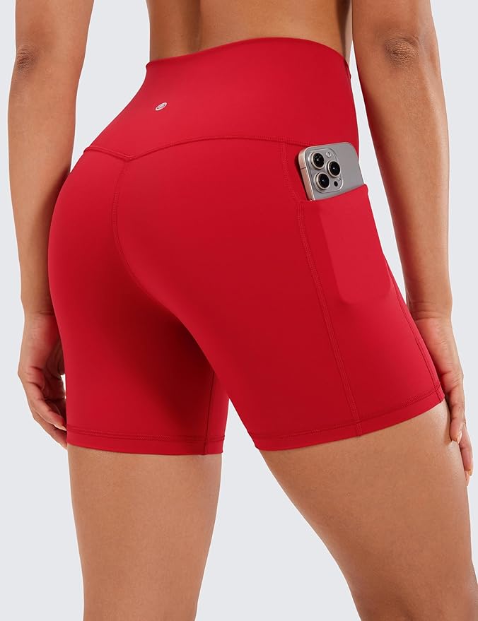 CRZ YOGA Women's Hugged Feeling Compression Leggings - Thick High Waisted Workout Leggings 25"