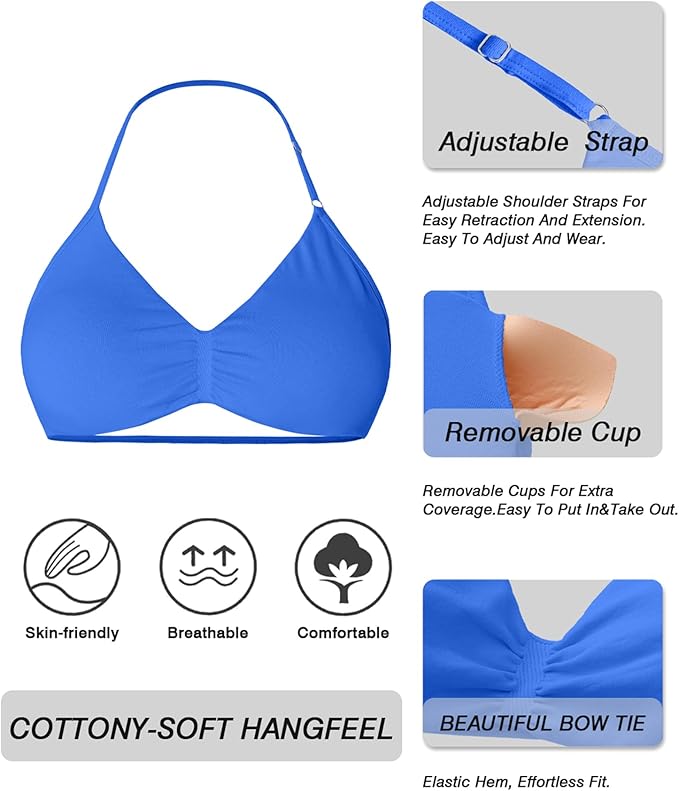 Comper 2 Piece Workout Sets for Women Halter Strappy Sports Bra with Seamless Ribbed Gym Yoga shorts Outfits