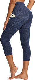 IUGA High Waisted Yoga Pants for Women with Pockets Capri Leggings for Women Workout Leggings for Women Yoga Capris