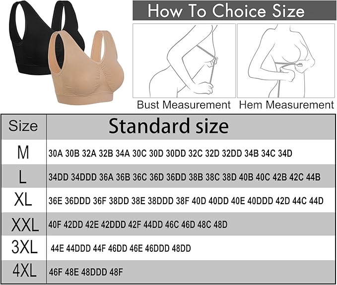 Onory 3 Pack Sports Bras for Women Wirefree Padded Workout Yoga Gym Fitness Bra Medium Support