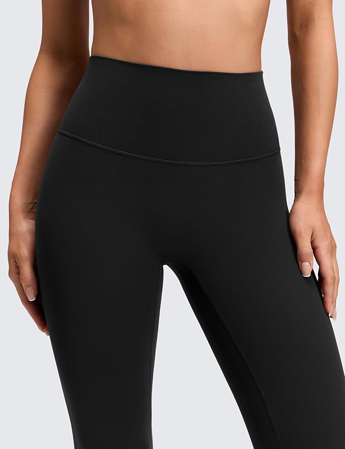 CRZ YOGA Butterluxe No Front Seam Yoga Leggings 25" - High Waisted Womens Lounge Pants Pilates Workout Athletic Buttery Soft