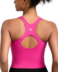 RUNNING GIRL Workout Tank Tops with Built in Bras for Women,Compression Shirt Strappy Back Athletic Yoga Tops