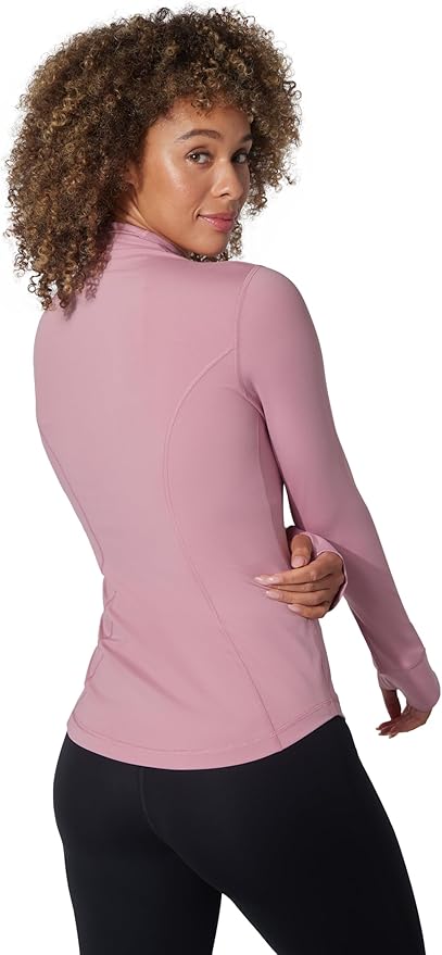 Yogalicious Womens Ultra Soft Lightweight Full Zip Yoga Jacket with Pockets