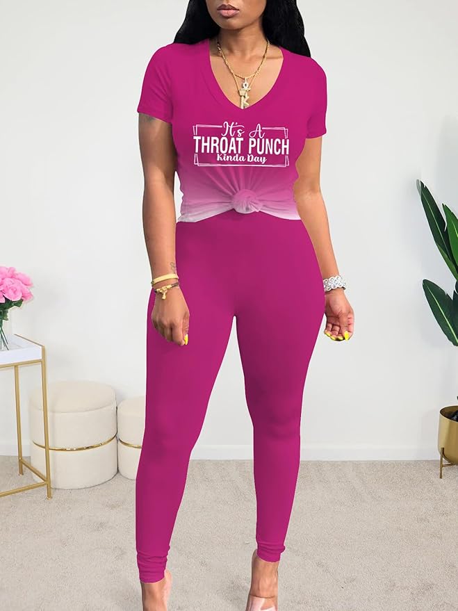 Lounge Sets for Women 2 Piece Summer Casual Jogger Workout Outfits Short Tops Long Pant Sweat suit leggings set