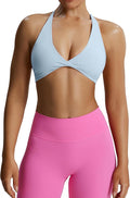 Aoxjox Women's Workout Sports Bras Fitness Metamorph Sienna Twist Bra Yoga Crop Tank