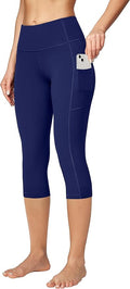 Ewedoos Capri Leggings for Women High Waisted Yoga Pants with Pockets for Women Tummy Control Workout Leggings Yoga Capris