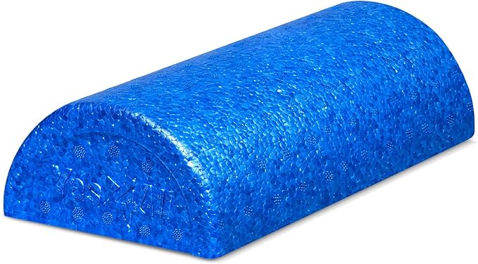 Yes4All High-Density EPP Half Round Back Roller Foam, Exercise Foam Roller for Yoga, Pilates & Stretching - 12, 18, 24, 36 inch