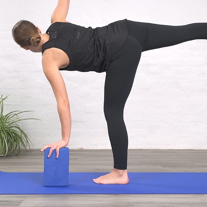 MYGA Yoga Block,Lightweight EVA Foam Yoga Brick,High Density Non-Slip Block for Yoga Poses, Pilates, Balance and Flexibility