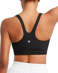 RUNNING GIRL Sports Bra for Women, Molded Cup High Impact Sports Bras for Women with Sewn in Pads