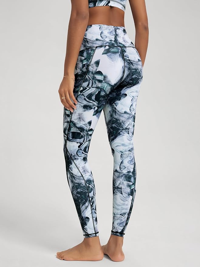 ODODOS Women's High Waisted Yoga Leggings with Pockets, Tummy Control Non See Through Workout Athletic Running Yoga Pants