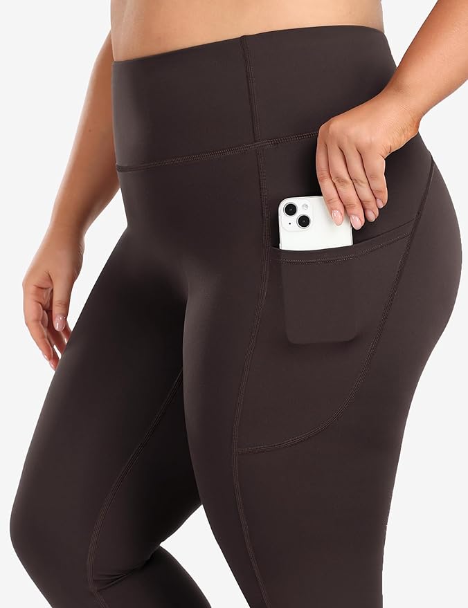 Heathyoga X-6XL Plus Size Leggings for Women with Pockets Tummy Control Plus Size Yoga Pants High Waist Workout Clothes