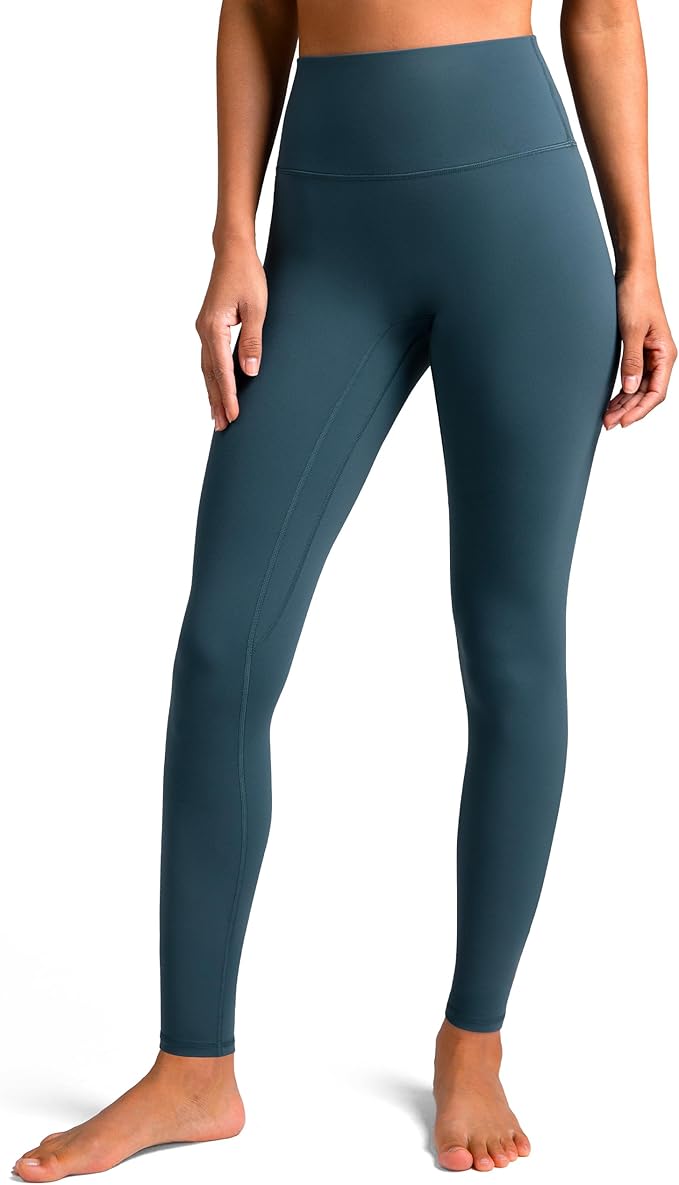 Colorfulkoala Dreamlux No Front Seam Leggings for Women 25"/28" Inseam, High Waisted Buttery Soft Yoga Pants