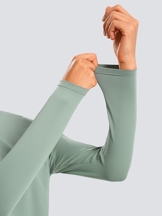 JOYSPELS Ice Silk Boat Neck Long Sleeve Workout Tops for Women Loose Fit Athletic Running Gym Yoga Shirts