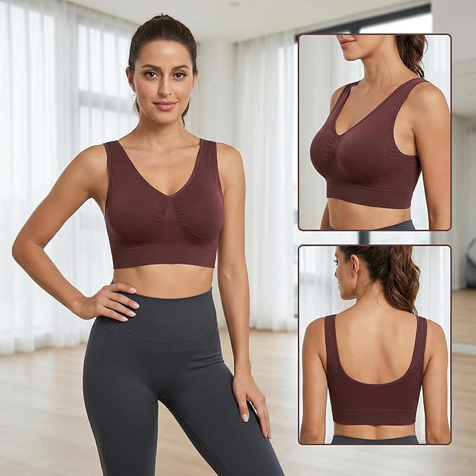 Hiking Gril Women's Comfort Wirefree Bralette Unpadded Sleep Yoga Bra