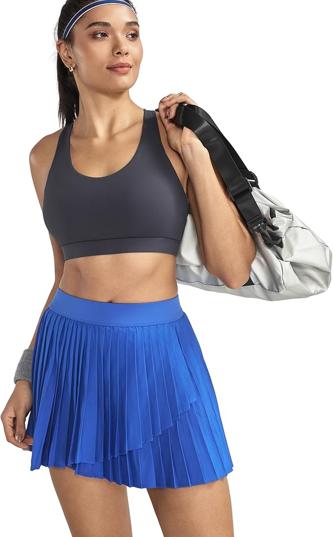 RUNNING GIRL Sports Bras for Women,Padded Strappy Sports Bras Criss-Cross Back Medium Support Sports Bras with Removable Cups