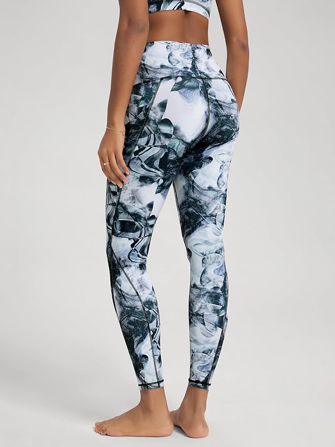 ODODOS Women's High Waisted Yoga Leggings with Pockets, Tummy Control Non See Through Workout Athletic Running Yoga Pants