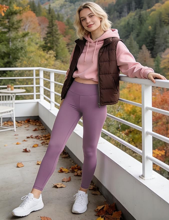CHARMKING High Waisted Leggings for Women Soft Tummy Control Pants Non See Through Workout Yoga Pants for Running Plus Size