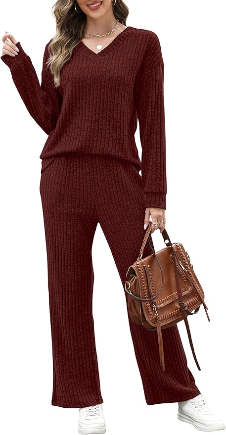 RUMIA Lounge Sets for Women 2026 Vacation Matching Track Suits Sweater Fall Outfits (S-2XL)