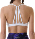 AUROLA Mercury Workout Sports Bras Women Athletic Removable Padded Backless Strapy Minimal Crop Top