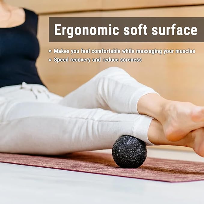 EPP Foam Massage Ball, Firm High Density Deep Tissue Massage Ball for Myofascial Release Trigger Point Therapy for Muscle Soreness Recovery Yoga Fitness Athletes (10CM Single Ball)