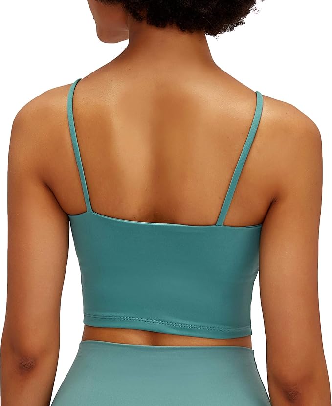 Lemedy Women Padded Sports Bra Fitness Workout Running Shirts Yoga Tank Top