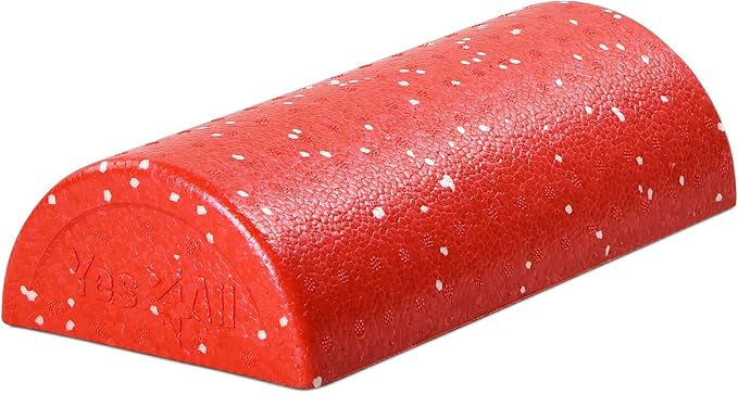 Yes4All High-Density EPP Half Round Back Roller Foam, Exercise Foam Roller for Yoga, Pilates & Stretching - 12, 18, 24, 36 inch