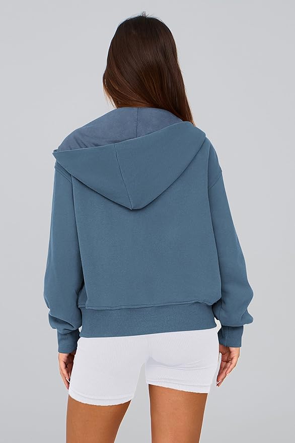 PRETTYGARDEN Hoodies for Women Sweatshirt Zip Up Hoodie Fall Fashion 2026 Trendy Long Sleeve Jackets Winter Clothing Outfits