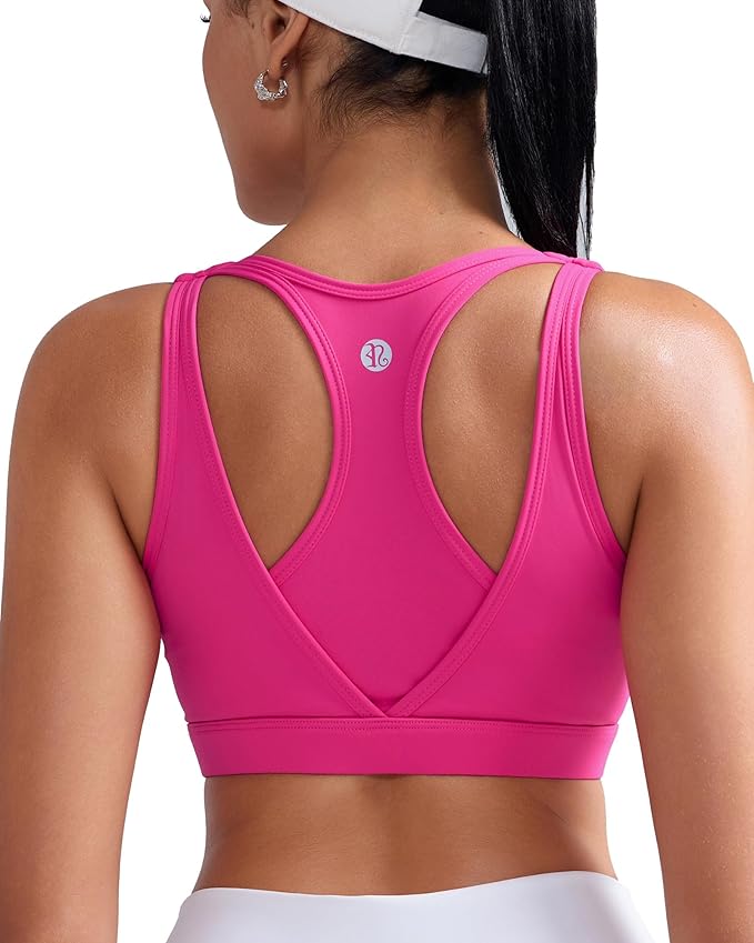 RUNNING GIRL Sports Bras for Women High Support,Molded Cup High Impact Sports Bra Racerback Workout Yoga Running Bra