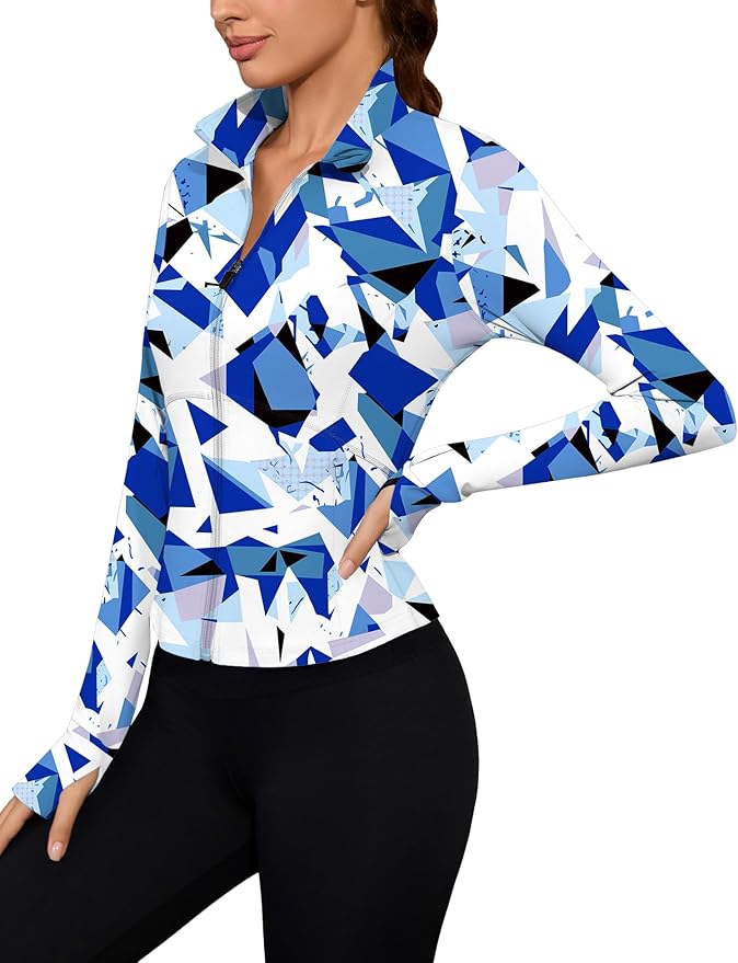 Avoogue Women Lightweight Active Jacket Full Zip Workout Running Yoga Athletic Outerwear with Pockets