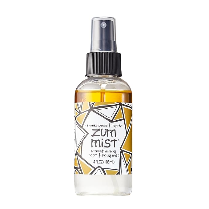 Indigo Wild Zum Mist Room & Body Spray - Aromatherapy Essential Oil Spray - Natural Body Mist & Room Spray - Frankincense & Myrrh Scent - 4 fl oz