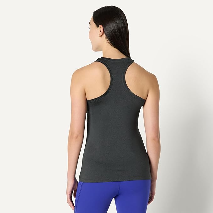 Amazon Essentials Women's Active Quick Dry Tech Stretch Racerback Scoop Neck Tank Top, Multipacks