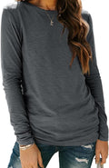 AUTOMET Women‘s Basic Long Sleeve Crewneck, Plus Size Winter & Spring Top, Casual Fall Tee for Teacher & Everyday Outfits