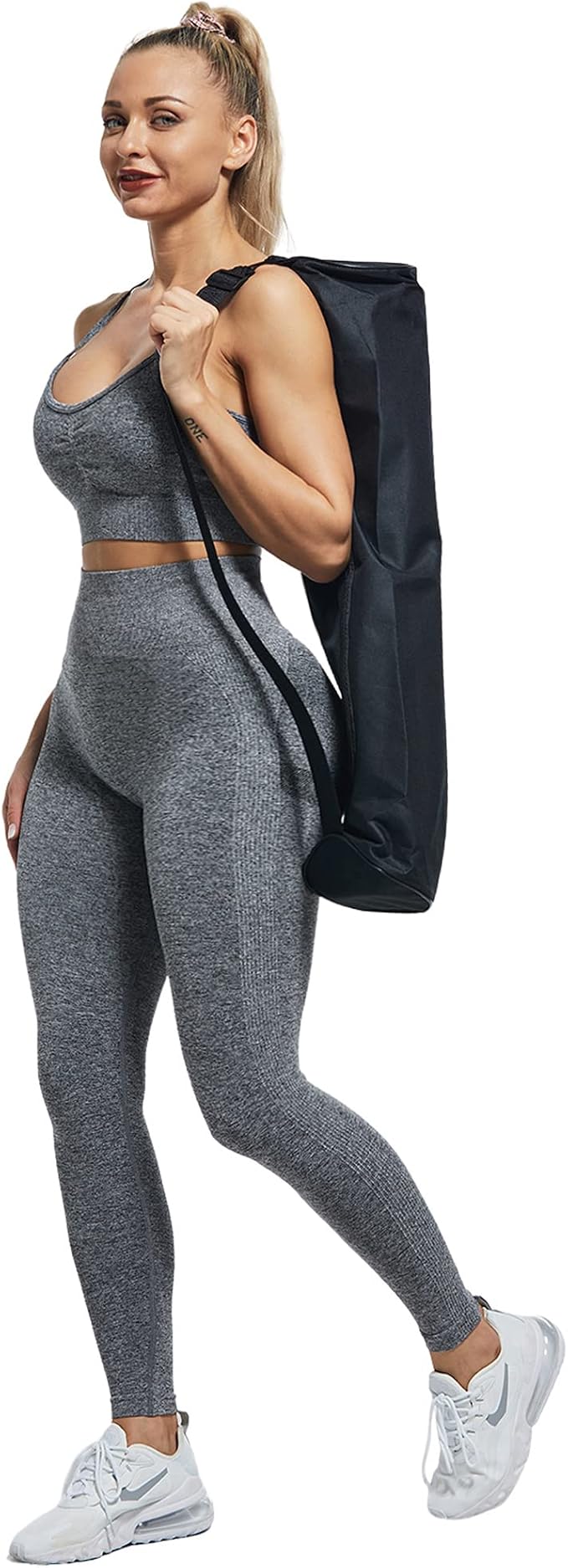 CHRLEISURE Workout Leggings Sets for Women, Gym Scrunch Butt Butt Lifting Seamless Leggings 3 Piece