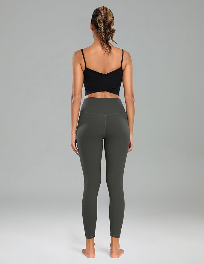 Colorfulkoala Women's High Waisted Tummy Control Workout Leggings 7/8 Length Ultra Soft Yoga Pants 25"