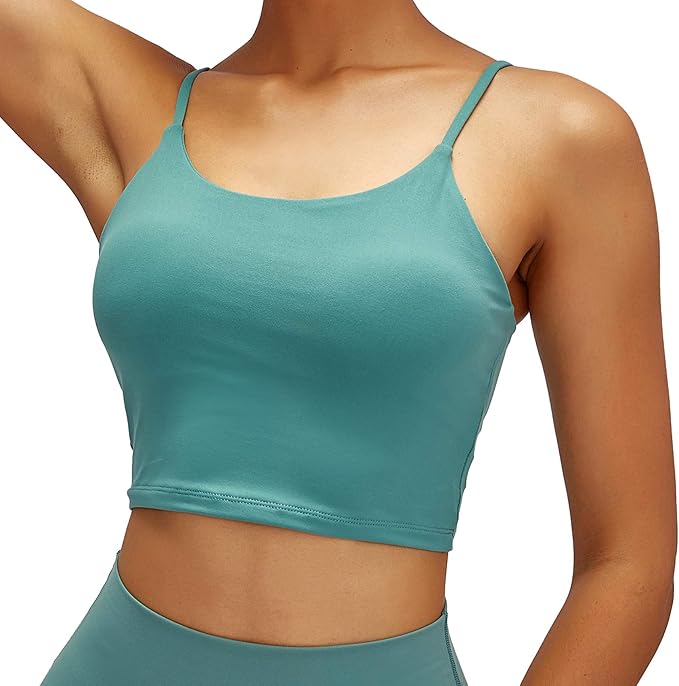 Lemedy Women Padded Sports Bra Fitness Workout Running Shirts Yoga Tank Top