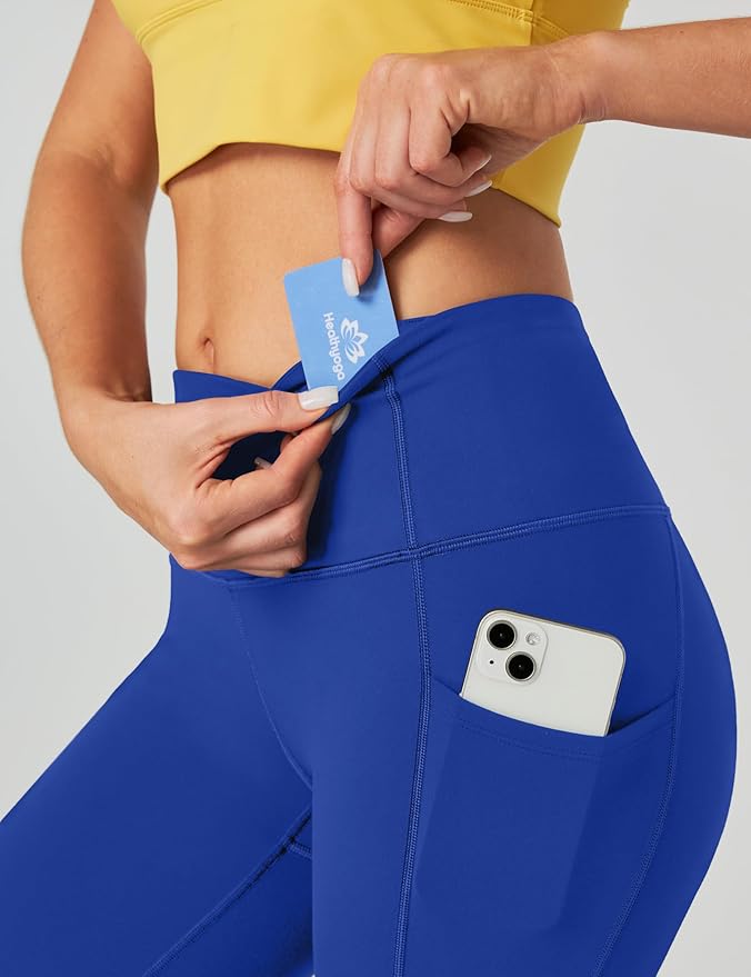 Heathyoga Capri Leggings for Women High Waisted Capri Leggings with Pockets for Women Tummy Control Yoga Pants Women