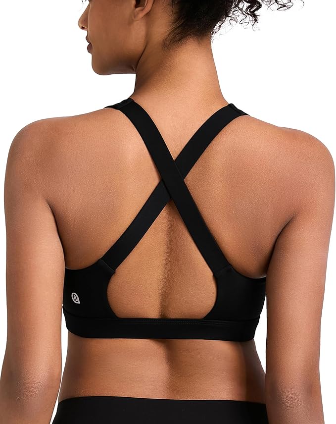 RUNNING GIRL Sports Bras for Women, Molded Cup High Impact Sports Bra Workout Bras for Women High Support Racerback
