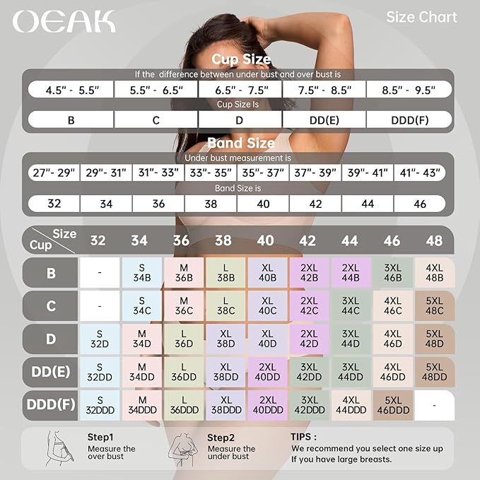 OEAK Womens Wireless Jelly Bra Plus Size Supportive Seamless Bras Full Coverage Push Up Comfortable No Underwire Tshirt Bras