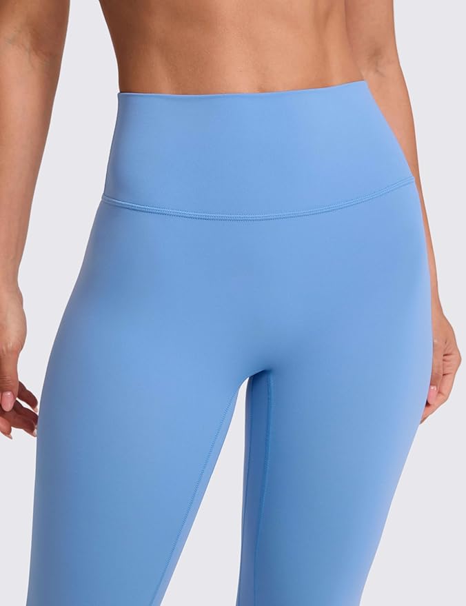 CRZ YOGA SculptAir No Front Seam Yoga Leggings 25" - High Waisted Womens Pants Workout Pilates Athletic V Back Buttery Soft