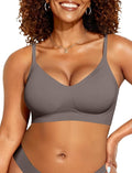 OEAK Womens Wireless Jelly Bras Comfortable Push Up Bra No Underwire Gel Bra Full Support Lift Everyday Seamless Tshirt Bras