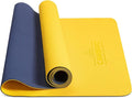 CAMBIVO Yoga Mat for Women Men Kids, 1/3 & 1/4 & 2/5 Inch Extra Thick Yoga Mat Non Slip, 72" x 24" TPE Yoga Mats, Workout Mat with Carrying Strap for Yoga, Pilates and Floor Exercises
