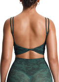 Aoxjox Women's Workout Sports Bras Fitness Yoga Crop Tank Metamorph Twist Back Cami