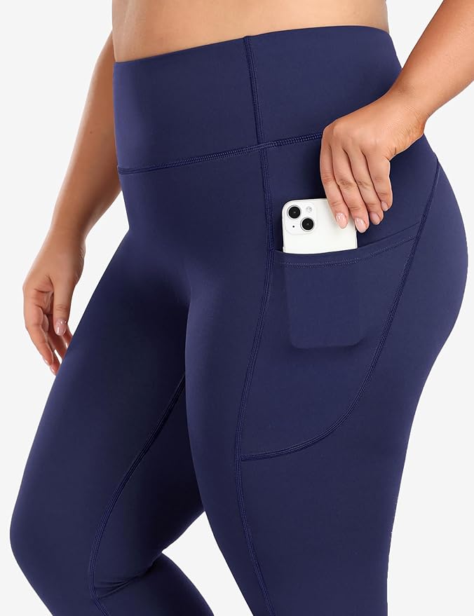 Heathyoga X-6XL Plus Size Leggings for Women with Pockets Tummy Control Plus Size Yoga Pants High Waist Workout Clothes