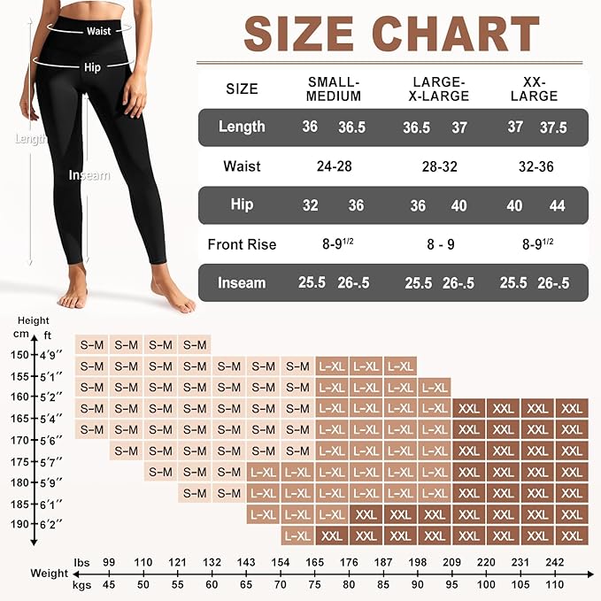 Laite Hebe Leggings for Women - High Waisted Full Length Buttery Soft Yoga Pants for Workout Athletic Daily