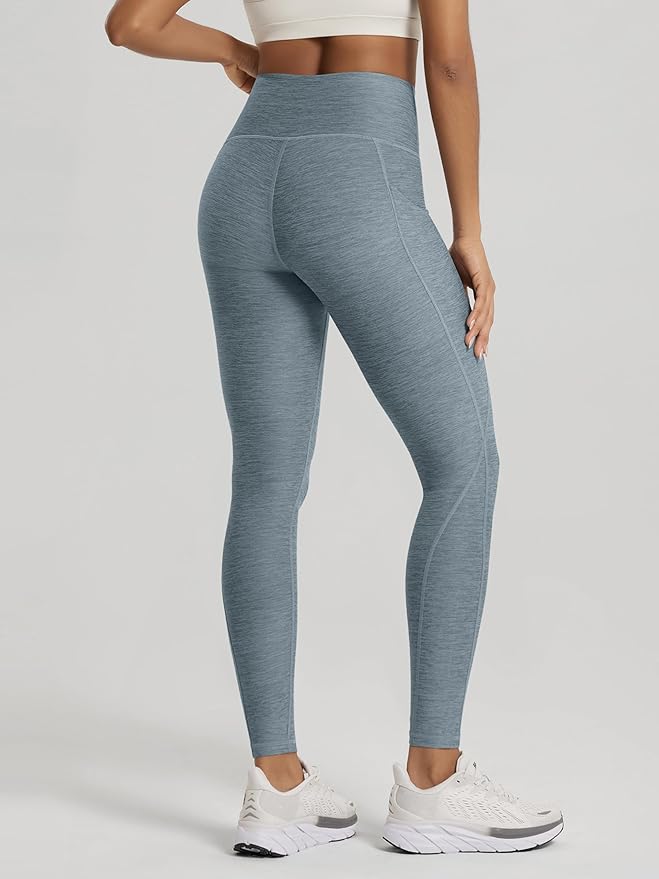 ODODOS Women's High Waisted Yoga Leggings with Pockets, Tummy Control Non See Through Workout Athletic Running Yoga Pants
