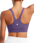 RUNNING GIRL Sports Bra for Women, Molded Cup High Impact Sports Bras for Women with Sewn in Pads