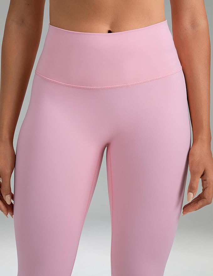 Colorfulkoala Dreamlux No Front Seam Leggings for Women 25"/28" Inseam, High Waisted Buttery Soft Yoga Pants