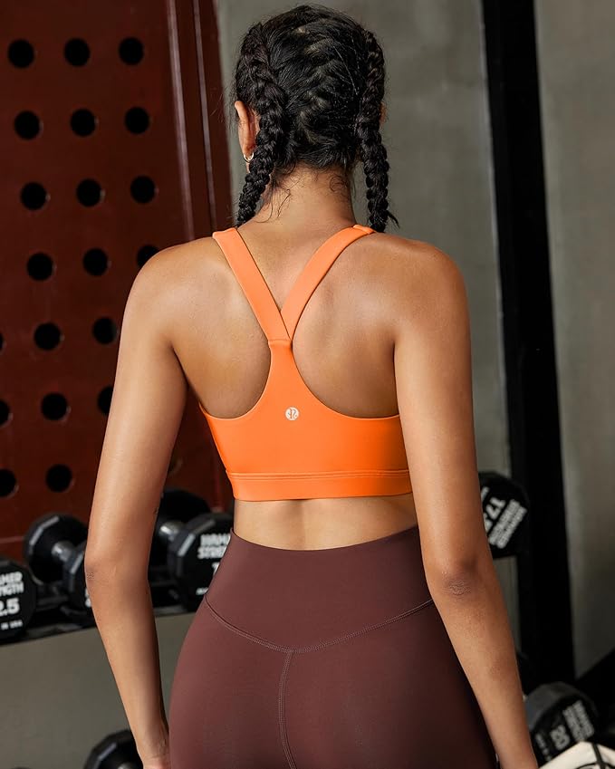 RUNNING GIRL Sports Bras for Women, Molded Cup High Impact Sports Bra Workout Bras for Women High Support Racerback