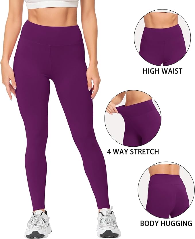 Natural Feelings Buttercloud High Waisted Leggings for Women Ultra Soft Stretch Slim Yoga Leggings