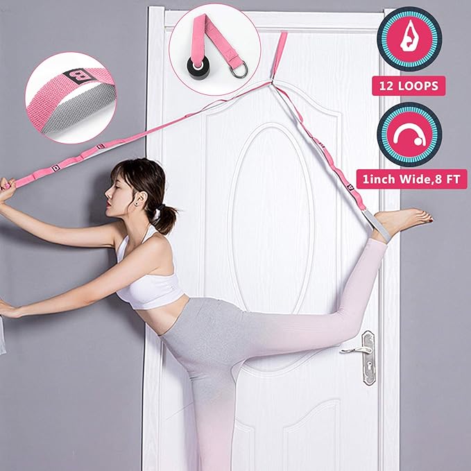 Yoga Wheel Set 11-in-1,Back Roller & 2 Blocks with Strap,Resistance Bands,Jump Rope,Carrying Bag,Perfect Yoga Back Wheel Accessory Starter Kit for Beginner, Stretching, Improving Backbends